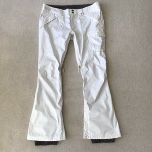 BURTON DRYRIDE WHITE SNOWBOARD SKI PANTS